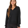 Natia Feather Fleece 1/4-Zip Hoodie Womens Outerwear Sweatshirt Threads 4 Thought 