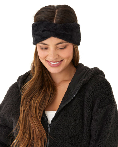 Fuzzy Knit Headband Accessories Hat Threads 4 Thought 