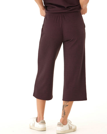 Beatrice Dream Fleece Wide Leg Capri Pant Womens Bottoms Sweatpants Threads 4 Thought 