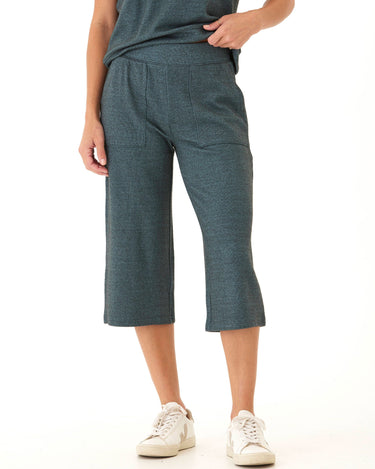 Beatrice Dream Fleece Wide Leg Capri Pant Womens Bottoms Sweatpants Threads 4 Thought 