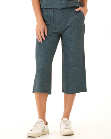 Beatrice Dream Fleece Wide Leg Capri Pant Womens Bottoms Sweatpants Threads 4 Thought 