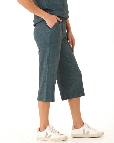 Beatrice Dream Fleece Wide Leg Capri Pant Womens Bottoms Sweatpants Threads 4 Thought 