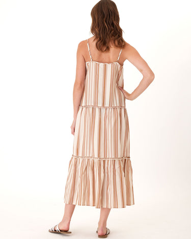 Gina Linen Stripe Tiered Dress Womens Dresses Threads 4 Thought 