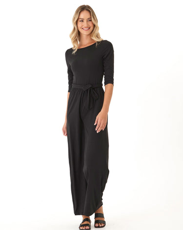 Amaya Luxe Jersey Boatneck Jumpsuit Threads 4 Thought 