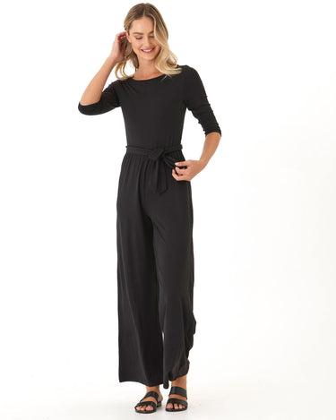 Amaya Luxe Jersey Boatneck Jumpsuit Threads 4 Thought 