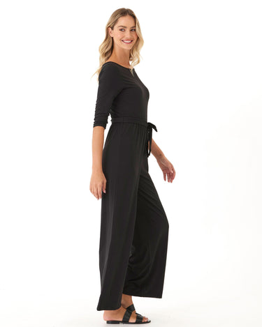 Amaya Luxe Jersey Boatneck Jumpsuit Threads 4 Thought 