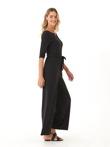 Amaya Luxe Jersey Boatneck Jumpsuit Threads 4 Thought 