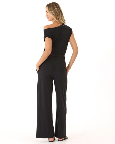 Leoni Luxe Jersey Wide Leg Jumpsuit Womens Rompers Threads 4 Thought 