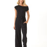 Leoni Luxe Jersey Wide Leg Jumpsuit Womens Rompers Threads 4 Thought 