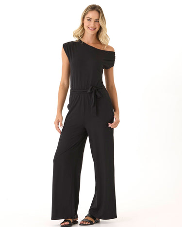 Leoni Luxe Jersey Wide Leg Jumpsuit Womens Rompers Threads 4 Thought 