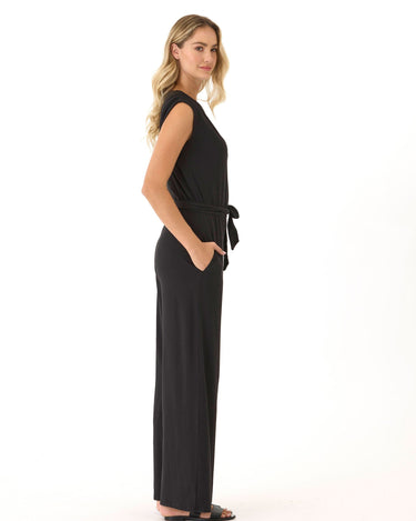 Leoni Luxe Jersey Wide Leg Jumpsuit Womens Rompers Threads 4 Thought 