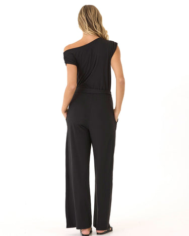 Leoni Luxe Jersey Wide Leg Jumpsuit Womens Rompers Threads 4 Thought 