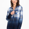 Marlow Woven Button-Up Plaid Shirt Womens Tops Long Threads 4 Thought 