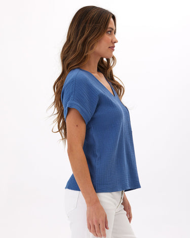 Celia Gauze Top Womens Tops Short Threads 4 Thought 