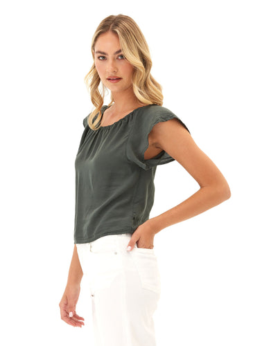 Henrietta Linen Top Womens Tops Short Threads 4 Thought 