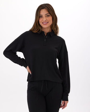 Eleanor Modal Terry Collared Top Threads 4 Thought 