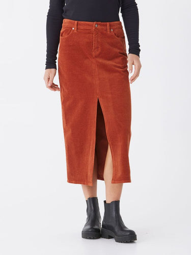 Goldie Stretch Corduroy Midi Skirt Threads 4 Thought 