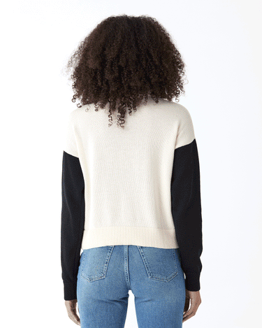 Avery Colorblock Turtleneck Sweater Threads 4 Thought 