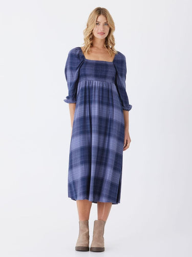 Faye Sierra Plaid Woven Midi Dress Threads 4 Thought 