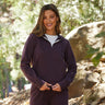 Sinead 1/4 Zip Triblend Fleece Hoodie Womens Outerwear Sweatshirt Threads 4 Thought 