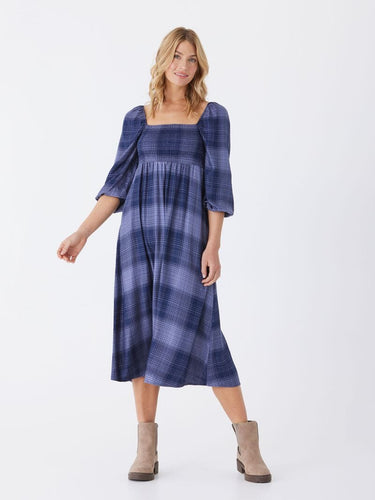 Faye Sierra Plaid Woven Midi Dress Threads 4 Thought 