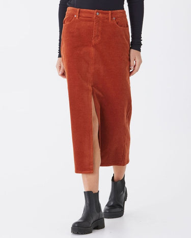 Goldie Stretch Corduroy Midi Skirt Threads 4 Thought 