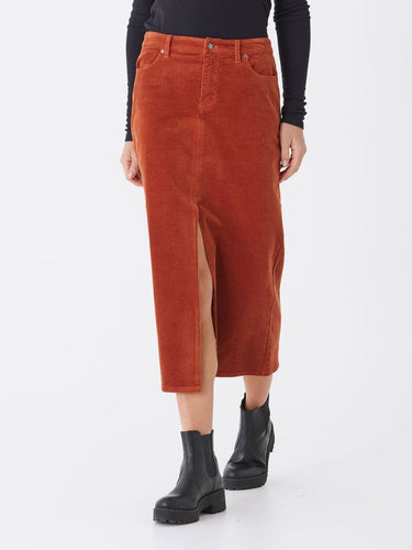 Goldie Stretch Corduroy Midi Skirt Threads 4 Thought 