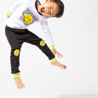 Theo + Leigh X Little Nomad Smiley Pajama Set Kids Pajamas Theo+Leigh 