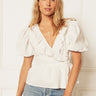 The Romeo Wrap Blouse Womens Tops Boyish 