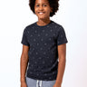 Boys Micro Anchor Print Tee Boys Tops Tshirt Threads 4 Thought 