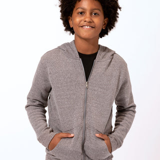 Triblend Full Zip Fleece Hoodie Boys Outerwear Jacket Threads 4 Thought 