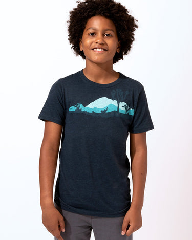 Boy's Mountain Silhouette Graphic Tee Boys Tops Tshirt Threads 4 Thought 