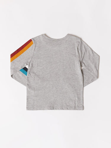 Toddler Stripe Graphic Ls Tee Boys Tops Theo+Leigh 