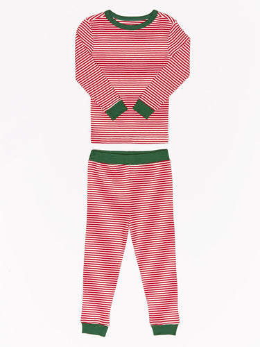 Kids Holiday Stripe Pj Set Kids Pajamas Theo+Leigh 