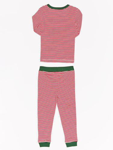 Kids Holiday Stripe Pj Set Kids Pajamas Theo+Leigh 