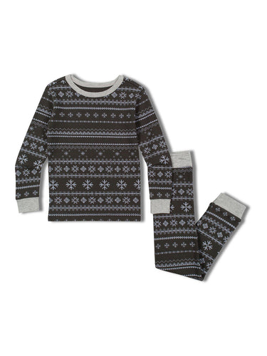 Theo + Leigh Kids Snowflake Pajama Set Kids Pajamas Theo+Leigh 