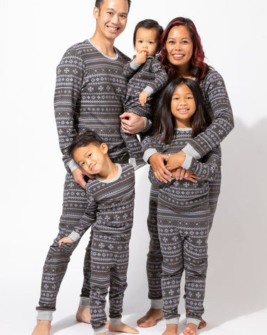 Men's Snowflake Fair Isle Pajama Set Family Jammies Theo+Leigh 