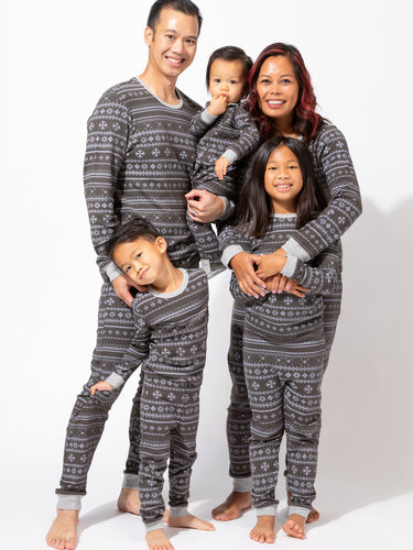 Men's Snowflake Fair Isle Pajama Set Family Jammies Theo+Leigh 