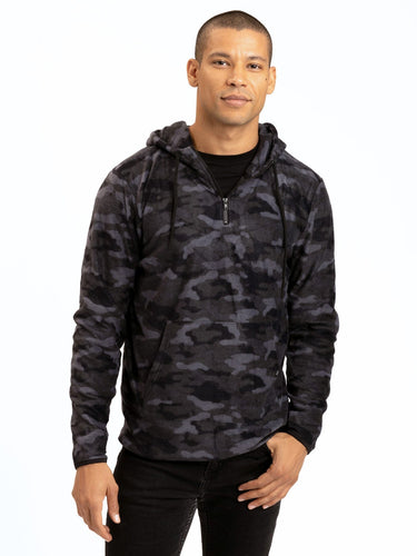 Breton Camo Half-Zip Hoodie Mens Outerwear Sweatshirt Threads 4 Thought 