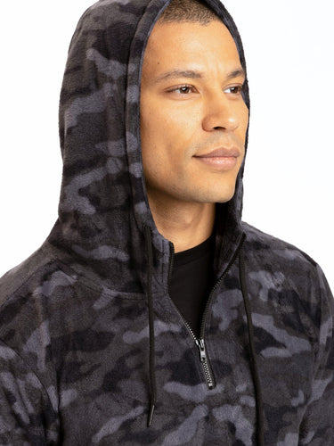 Breton Camo Half-Zip Hoodie Mens Outerwear Sweatshirt Threads 4 Thought 