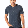 Anchor Micro Print Crewneck Mens Tops Tshirt Short Threads 4 Thought 