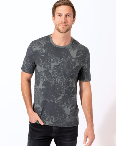 Skipper Monstera Crew Tee Mens Tops Tshirt Short Threads 4 Thought 