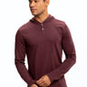 Long Sleeve Triblend 2-Button Henley Hoodie Mens Tops Tshirt Long Threads 4 Thought 