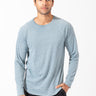 Long Sleeve Triblend Raglan Shirttail Crew Mens Tops Threads 4 Thought 