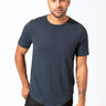 Triblend Contrast Stitch Crew Neck Mens Tops Tshirt Short Threads 4 Thought 