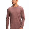 Black Fleck Triblend Long Sleeve Crew Mens Tops Tshirt Long Threads 4 Thought 