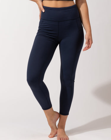 Astrid Pocket High-Waisted Ankle Legging in Raw Denim – Threads 4 Thought