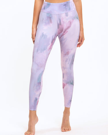 Jackie Abstract Watercolor Hi-Rise 7/8 Legging Womens Bottoms Leggings Threads 4 Thought 