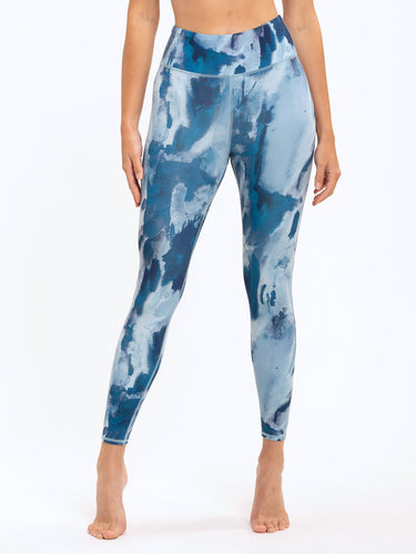 Jackie Abstract Watercolor Hi-Rise 7/8 Legging Womens Bottoms Leggings Threads 4 Thought 