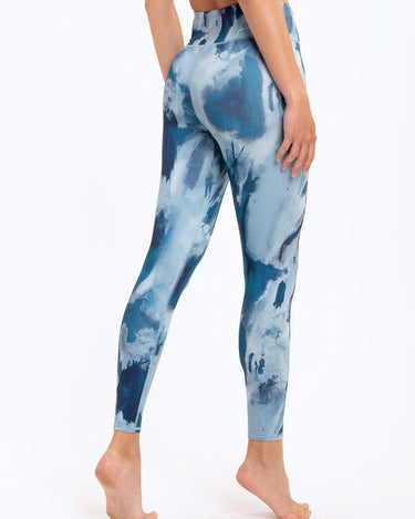 Jackie Abstract Watercolor Hi-Rise 7/8 Legging Womens Bottoms Leggings Threads 4 Thought 